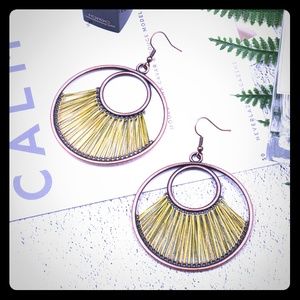 Copper Drop Earrings